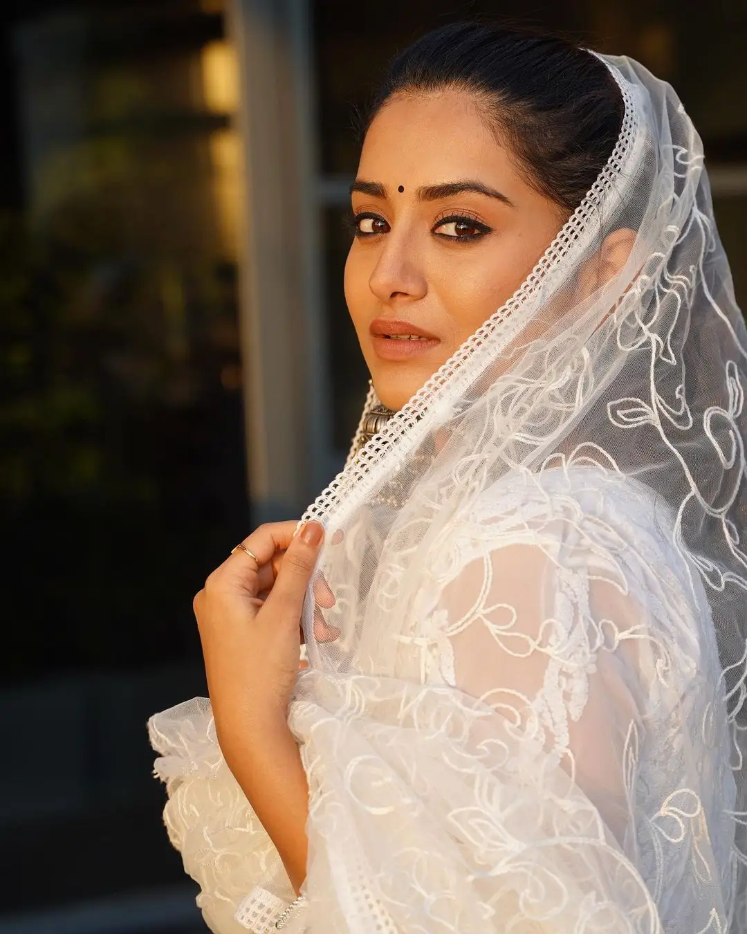 Indian Girl Rashi Singh in Beautiful White Dress